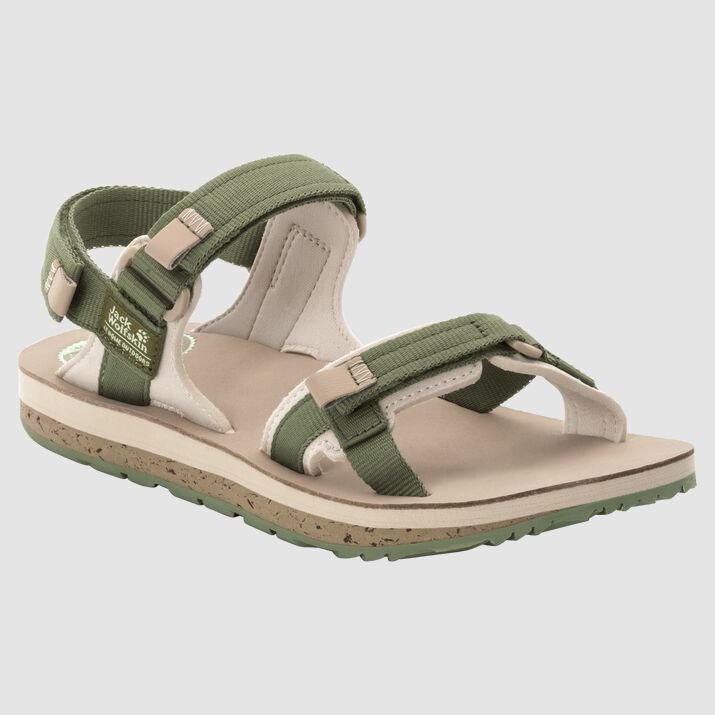 Sandalias Jack Wolfskin Outfresh Deluxe Mujer Kaki Mexico-9782611